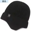 Gorro de Lana Tejido para Otoño e Invierno para Hombres, Gorro de Punto que Protege las Orejas para Papá de Mediana Edad y Mayor, Cálido y a Prueba de Frío, Gorro de Invierno con Forro de Felpa