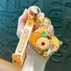 Llavero de dibujos animados creativos kappi bala de cara giratoria lindo colgante para mochila escolar llavero para llaves de coche pequeño regalo al por mayor