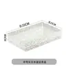 Caixa Longa Quadrada Transparente Loja de Hot Pot Prato de Floco de Neve e Gado Cozinha Criativa Japonesa Churrasco Prato de Gelo Sashimi Travessa de Frutos do Mar