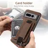 Adecuado para Google 11Proxl Correa de Muñeca Hebilla de Anillo Funda de Teléfono Pixel 8A Portatarjetas Soporte Plano Funda de Cuero