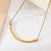Collar Transfronterizo Europeo y Americano Nuevo Diseño Lava Estéreo Gota de Agua Acero Inoxidable Femenino y Versátil Chapado en Oro de 18K