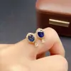 Pendientes de Zafiro Natural Transfronterizos de Amazon Plata S925 Piedra Principal 5*6 Joyería de Lujo Venta Directa de Fábrica