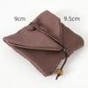 Bolsa Cuadrada de Almacenamiento de Brocado Marrón Marrón Bolsa de Franela Bolsa para Folletos Bolsa Pequeña de Tela Joyería Joyería Bolsa de Almacenamiento