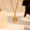Collar Transfronterizo de Acero Inoxidable 316, Cadena para Suéter de Lujo Ligero de Alta Gama con Colgante de Gota de Agua Tachonado de Diamantes, Cadena para Clavícula, Accesorio para el Cuello de Acero de Titanio