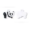 Colgante Estéreo de Panda Rojo Koala Bambú DIY Aleación de Zinc Pintura Accesorios para Ropa Colgante Llavero