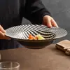 Prato de Cerâmica para Sopa com Emblema do Fabricante Prato Chapéu de Palha Prato para Legumes Prato para Salada de Frutas Louça de Hotel Prato para Comida Ocidental Prato para Massas