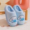 Pantuflas de Algodón Sanrio Hellokitty Kuromi Melody Perro Canela para Interior del Hogar Otoño e Invierno Pantuflas Familiares