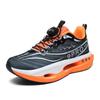 Zapatos Deportivos Ligeros y Cómodos de Jacquard Transpirable de Verano con Hebilla Giratoria, Zapatos Casuales con Suela de Palomitas y Placa de Carbono Hueca para Correr para Mujer