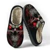 Chinelos de Algodão Masculinos para Outono e Inverno, Sapatos de Casa Espessos e Quentes, Chinelos de Algodão Estampados de Comércio Exterior, Pod Cross-Border Jit Dropshipping