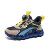 Sapatos Infantis Primavera e Verão 2024 Novos Malha Respirável Tênis Esportivos Infantis Verão Malha Simples Crianças Médias e Grandes Tênis de Corrida Modernos