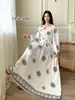 Vestido de Algodão Casual Europeu e Americano Transfronteiriço Plus Size Feminino de Caimento Solto para Férias na Praia de Verão, Adequado para Mulheres Plus Size e Grávidas