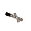 Pinza para el Cabello con Lazo Súper Brillante Totalmente de Diamante Lujo Accesible Pinza para Flequillo Nuevo Otoño e Invierno Elegante Pinza de Pico de Pato Pinza para el Cabello Dulce Pinza Lateral