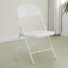 Cadeira Dobrável de Ferro Forjado, Banqueta para Uso Doméstico com Encosto, Cadeira de Jantar Simples e Portátil para Adultos, Tendência para Fotos, Cadeira de Dormitório, Estilo Ins