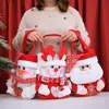 Bolsa de Regalo Navideña Transfronteriza, Bolsa de Manzana para Nochebuena, Bolsa de Regalo, Bolso de Mano, Bolsa de Caramelo de Dibujos Animados con Tapa abatible