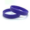 Pulsera unisex brillante sin cabeza para niños adultos actividad de construcción de grupo de empresa equipo pulsera de silicona de color sólido en blanco