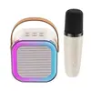 Caixa de Som Bluetooth K12 Microfone de Karaokê Mini Portátil Bluetooth Sem Fio Tudo-em-Um Canto e Seleção de Músicas KTV Doméstico