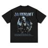 Suministro de Comercio Exterior Camisetas para Hombre, Camisetas con Estampados, Estilo Gótico Harajuku, Ropa de Calle Cruzada para Mujer de Manga Corta, Ropa de Baloncesto de Manga Larga