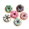 Juguete de Comida de Simulación Rosquilla Pegamento de Crema Accesorios Piezas de Resina Zuecos DIY Pinzas para el Cabello Hechas a Mano Adornos para el Cabello Llaveros