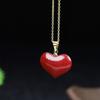 Colar Pingente Anel Brincos de Contas Redondas de Cinábrio Dourado Roxo de Alto Teor com Incrustação de Padrões de Nuvem Joias de Cinábrio Cloisonné