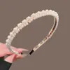 Tiara de Pérolas 2026 Novo Estilo Presilha de Cabelo Feminina Elástico de Cabelo de Alto Padrão Acessórios de Cabelo para Cabeça Prensa de Cabelo Topo de Crânio Alto