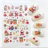Entre nos Autocolantes de Unhas de Natal Mais Vendidos Elementos de Halloween em Relevo 5D Autocolantes de Nail Art DIY Enfeites Atacado