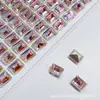K9 Mercadorias de alta qualidade 6x8mm Diamante de Açúcar Cristalizado diamante retangular ângulo reto diamante fundo pontiagudo cor transparente diamante Broca de unha galvanizada para rede social acessórios para broca de unha