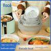 Venda Direta de Fábrica Caixa de Papel Alumínio para Churrasqueira Air Fryer Louça Descartável Bandeja Redonda de Alumínio Prato Doméstico Atacado