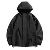 Elegante chaqueta con capucha cortavientos e impermeable para pareja, para desplazamientos urbanos, senderismo al aire libre y montañismo, adecuada tanto para hombres como para mujeres