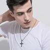 Versão coreana de titânio aço hip-hop colar moda hip-hop dança passarela colar masculino e feminino camisola corrente liga pingente personalidade acessórios