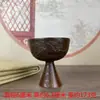 Xícara de Chá com Padrão de Dragão Copo Vintage de Latão Taça Grande Dragão Qing em Relevo Prato de Chá Clássico Chinês Ornamentos Decoração de Bronze