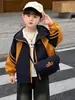 Chaqueta de Otoño para Niños 2390 Nueva Moda Infantil Estilo Coreano Cortavientos Chaqueta para Bebé Primavera y Otoño Ropa Urbana