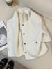 Blazer Beige de Manga Corta Estilo Chanel para Mujer, Modelo Delgado, Nuevo Estilo 2026, Elegante Top Francés de Alta Gama Estilo Maduro