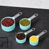 Juego Personalizado de 8 Piezas de Cucharas Medidoras con Mango de Acero Inoxidable y Vasos Medidores de PP, Gadgets de Cocina, Juego de Cucharas Medidoras de Doble Escala