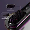 Pente Alisador Tria Hair Plasma Clipe Alisador Não Danifica Pente Elétrico Dupla Utilização Ferramenta Preguiçosa para Cachear para Dentro Destacável para Limpeza
