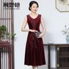 Chen Miaoyan Temperamento Vestido de Celebridad Europeo y Americano Talla Extra Vestido de Banquete Reunión Anual de la Empresa Anfitrión Vestido de Fiesta