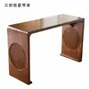 Mesa y Taburete de Madera Maciza para Guqin, Mesa de Resonancia, Mesa Zen de Caligrafía de Nuevo Estilo Chino, Mesa de Cultura Tradicional China, Mesa para Copiar Escrituras y Caligrafía, Mesa y Taburete para Guzheng