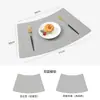 Ventilador de Mesa Redondo de Lujo Ligero con Forma de Posavasos Hotel Restaurante Mantel de Cuero Sensación Vajilla Posavasos para Tazones Estilo Chino Almohadilla Aislante de Calor