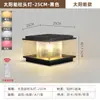Lámpara de Cabeza de Columna Solar Impermeable para Exteriores Lámpara de Pilar de Puerta de Villa Lámpara de Pilar de Piedra de Pared de Patio Lámpara de Cabeza de Columna