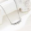 Colar de diamante de prata esterlina S925 com um caractere, alta qualidade, senso universal, temperamento, corrente de clavícula, joias da moda, colar de nicho feminino