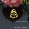 Latón Xizang cobre tres vías pagoda DIY en vivo en línea accesorios torre hueca cabeza borla soporte de flor sombrero de flor al por mayor