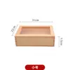 Caja de Sashimi de Madera Estilo Japonés con Tapa, Caja para Pescado, Caja para Salmón, Plato para Carne de Res, Plato para Verduras, Caja de Madera, Caja de Madera Blanca para Sushi