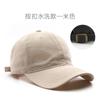 Gorra de Béisbol de Algodón Lavado de Color Sólido Retro para Mujer Estilo Japonés Placa Ligera Deportes al Aire Libre para Hombre Viaje Protector Solar