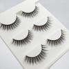 Empuje caliente transfronterizo natural largo multicapa tridimensional pestañas postizas tres pares pestañas 3D naturales cruzadas suministro de comercio exterior