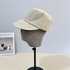 Sombrero Retro de Algodón y Lino para Primavera y Verano Estilo Ecuestre para Mujer Simple Pequeño Fresco que Resalta la Cara Sombrero de Cuenca Sombrero de Pescador para Proteger del Sol y Sombra Todo Combina