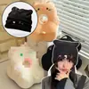 Gorro Otoño e Invierno Postparto Lindo A prueba de Viento de Lana Tejida Cálido Confinamiento Maternidad Maternidad Gorro para el Frío Invierno Baotou