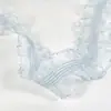 En Stock Cinta de Organza Plisada Elástica Rizada Transparente de Colores de 3 cm Materiales Decorativos para Accesorios de Ropa y Cabello con Adorno de Encaje