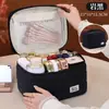 Nueva bolsa de maquillaje portátil de gran capacidad para viajes, bolsa multifuncional para almacenamiento de artículos de tocador y cosméticos, bolsa de tocador de mano para viajes