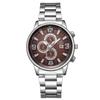 Novo Relógio Masculino da Moda Pulseira de Aço Negócios Relógio de Quartzo Casual Esportivo Relógio Masculino Relógio da Moda Relógio com Calendário Homens