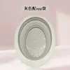 Herramientas de belleza transfronterizas tazón plegable de silicona para lavar esponja huevo de belleza herramientas de limpieza limpiador de brochas de maquillaje al por mayor