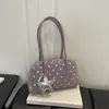 Bolso bowling único y lindo de lunares, nueva tendencia de verano 2026, gran capacidad, bolso de hombro moderno y versátil